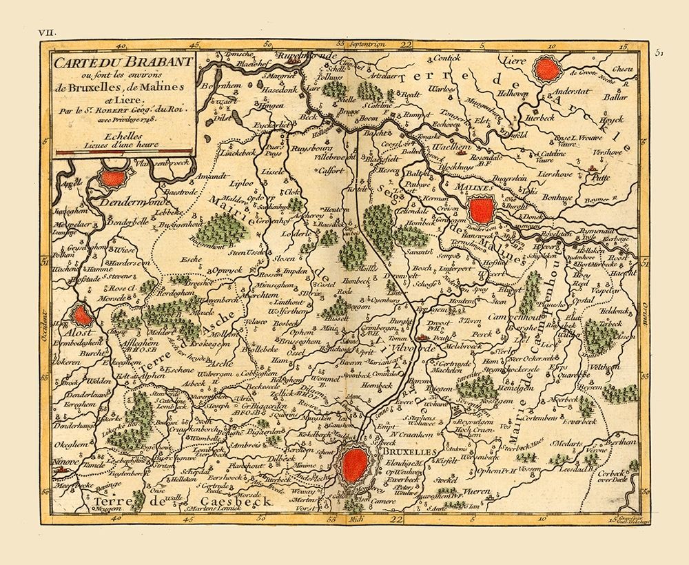 Brussels Environs Belgium - Robert 1748