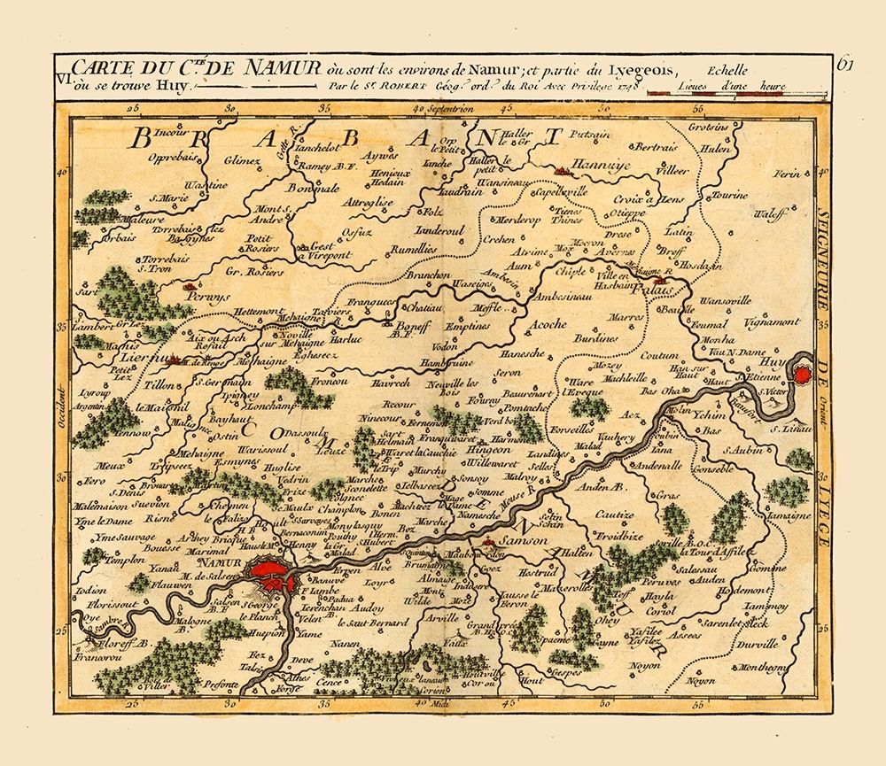 Namur Environs Belgium - Robert 1748
