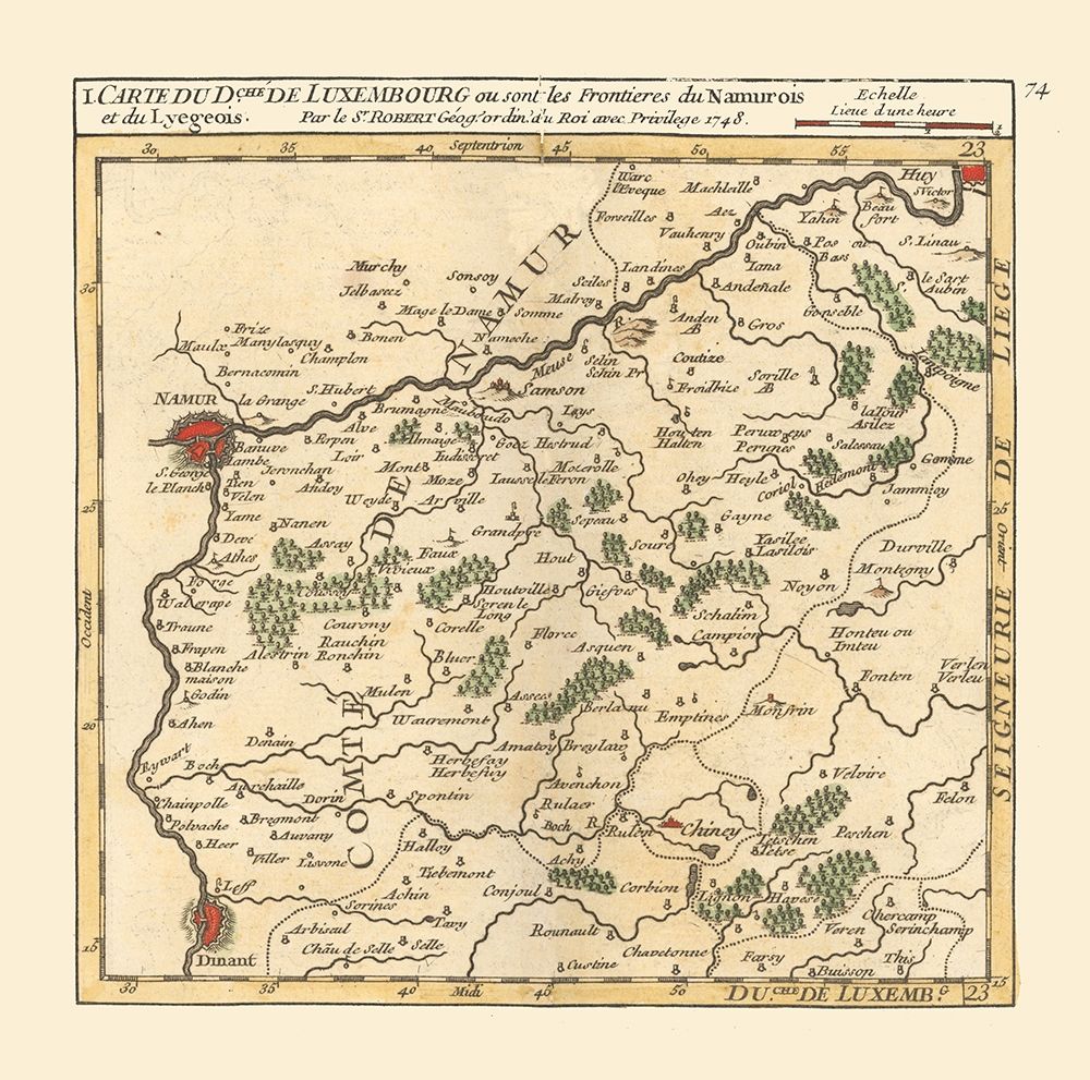 Namur Belgium - Robert 1748