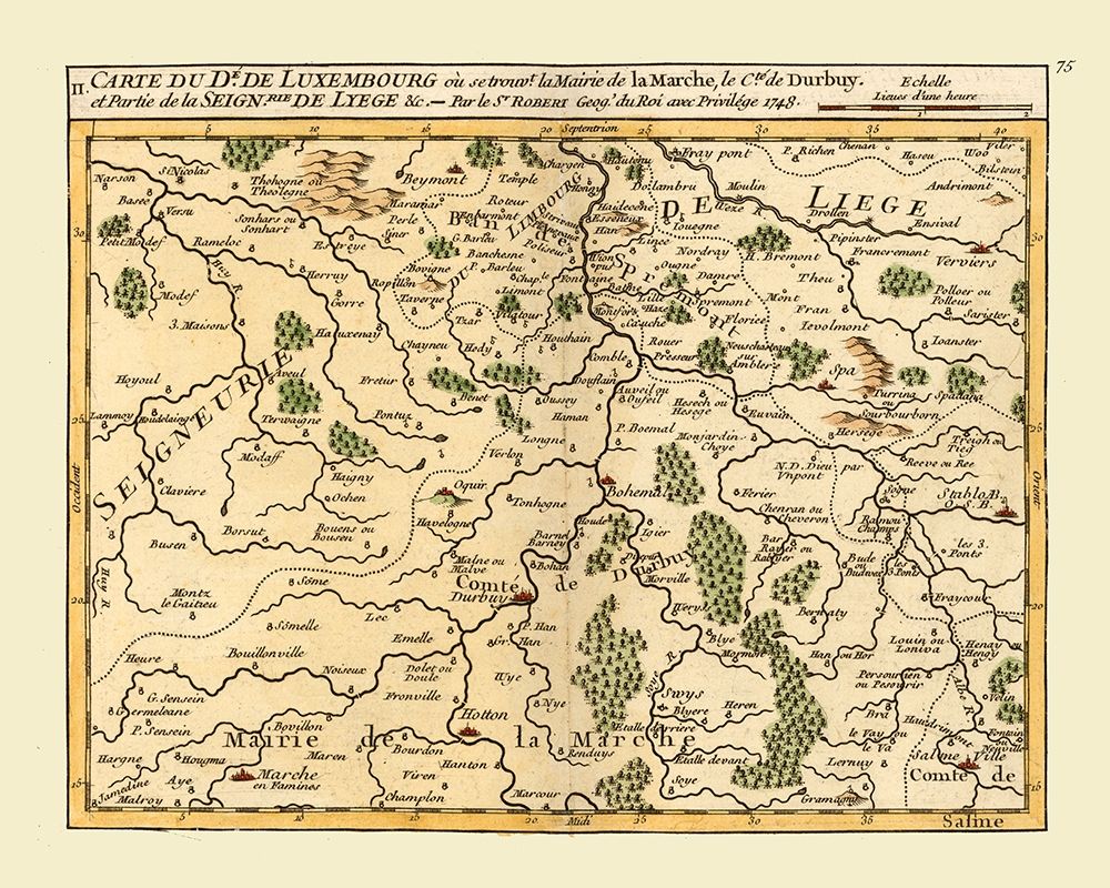 Luxembourg Province Belgium - Robert 1748