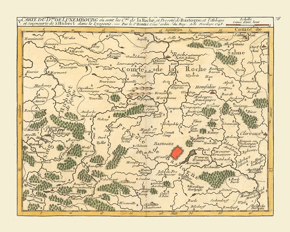 Bastogne Luxembourg Province Belgium - Robert 1748