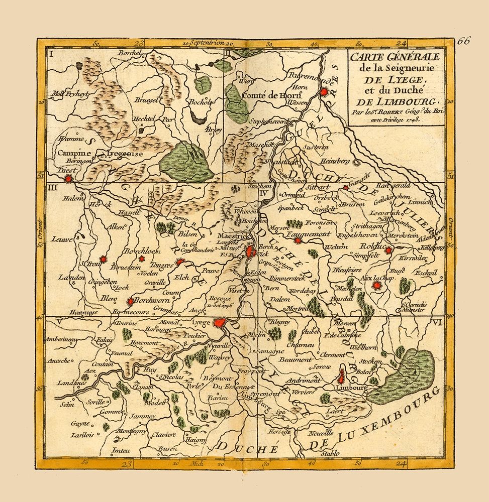 Flemish Brabant Limburg Province Belgium - Robert 1748