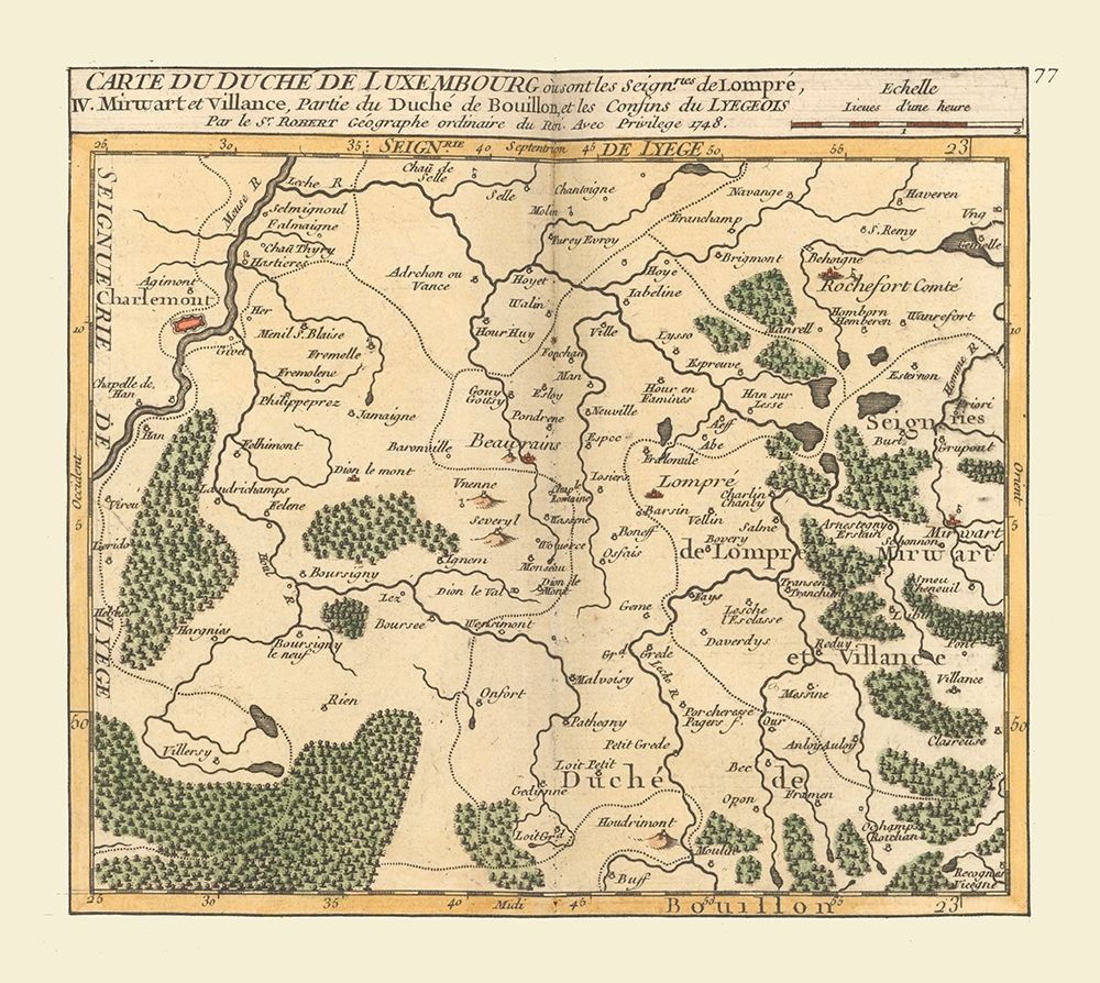Namur Province Belgium - Robert 1748