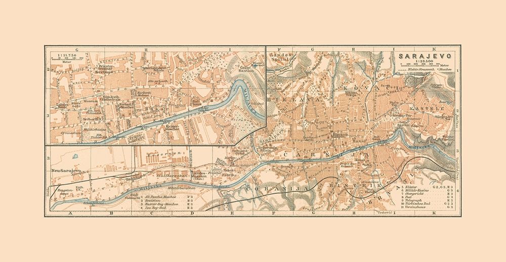 Sarajevo Bosnia Herzegovina Europe - Baedeker
