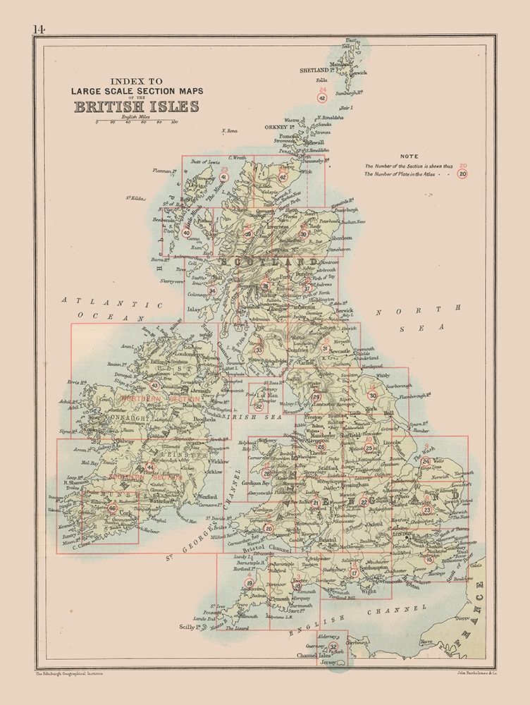 British Isles - Bartholomew 1892