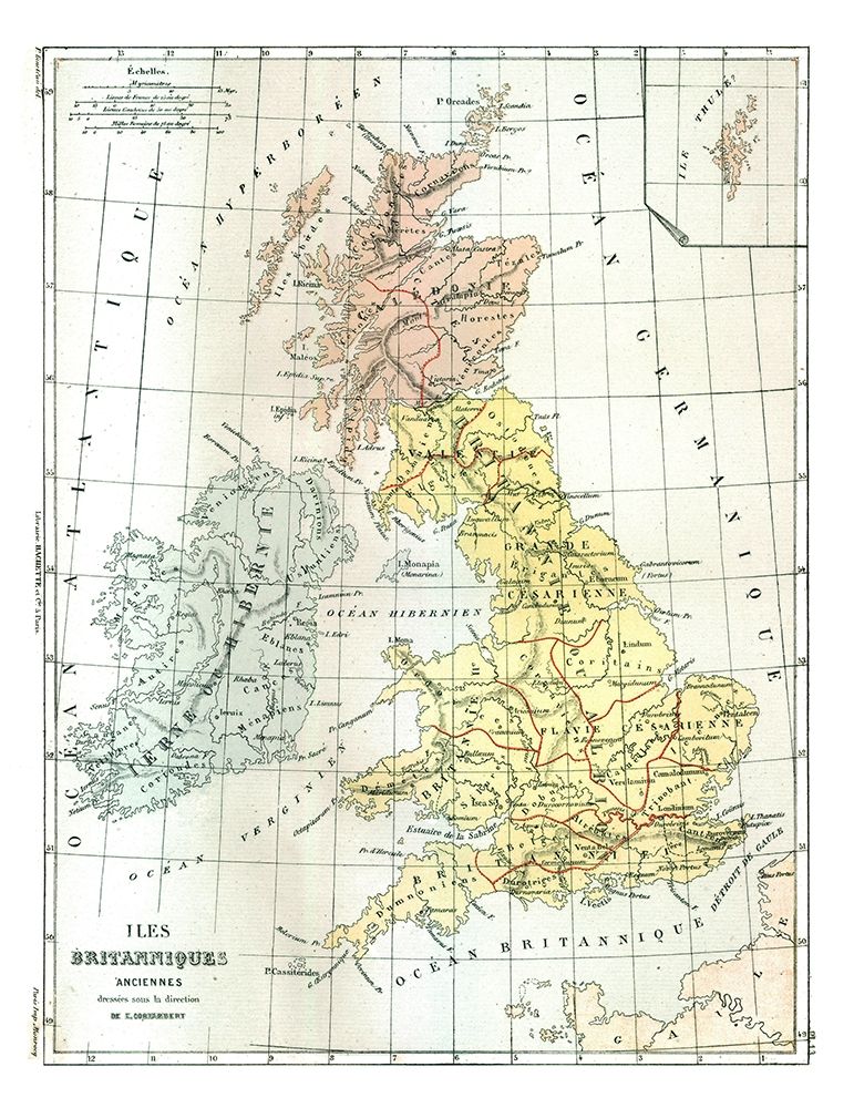 Ancient British Isles - Cortambert 1880