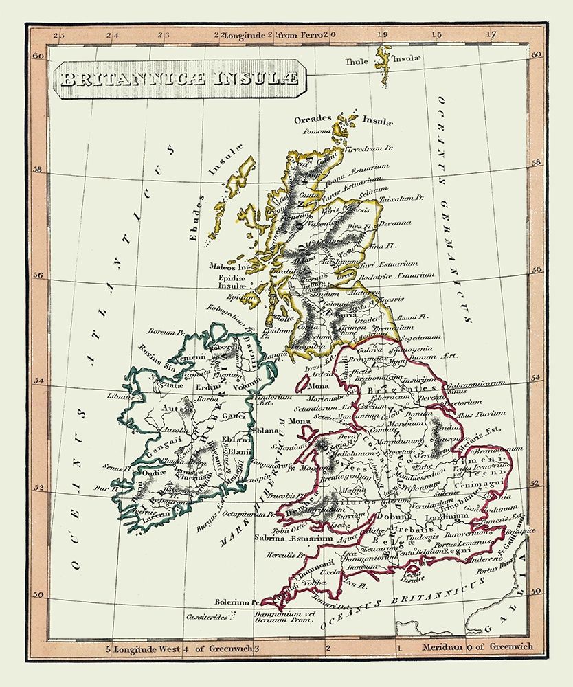 Ancient British Isles - Fenner 1830