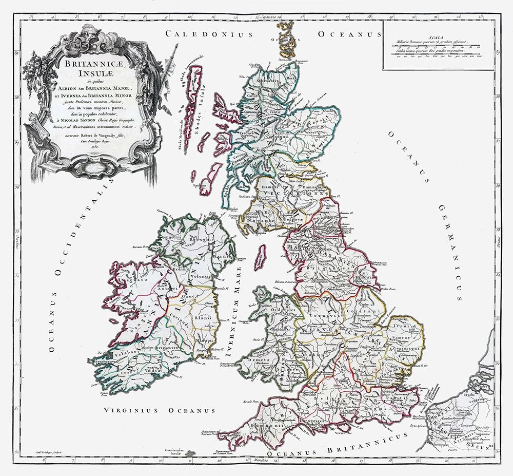 British Isles - Vaugondy 1757