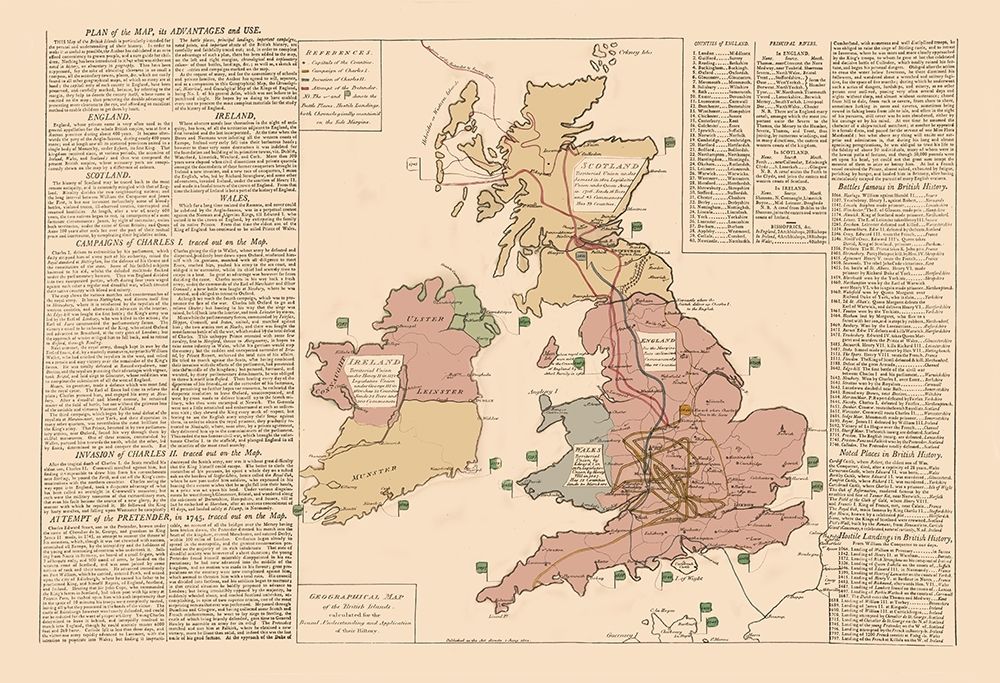 Ireland Wales England Scotland - Le Sage 1801