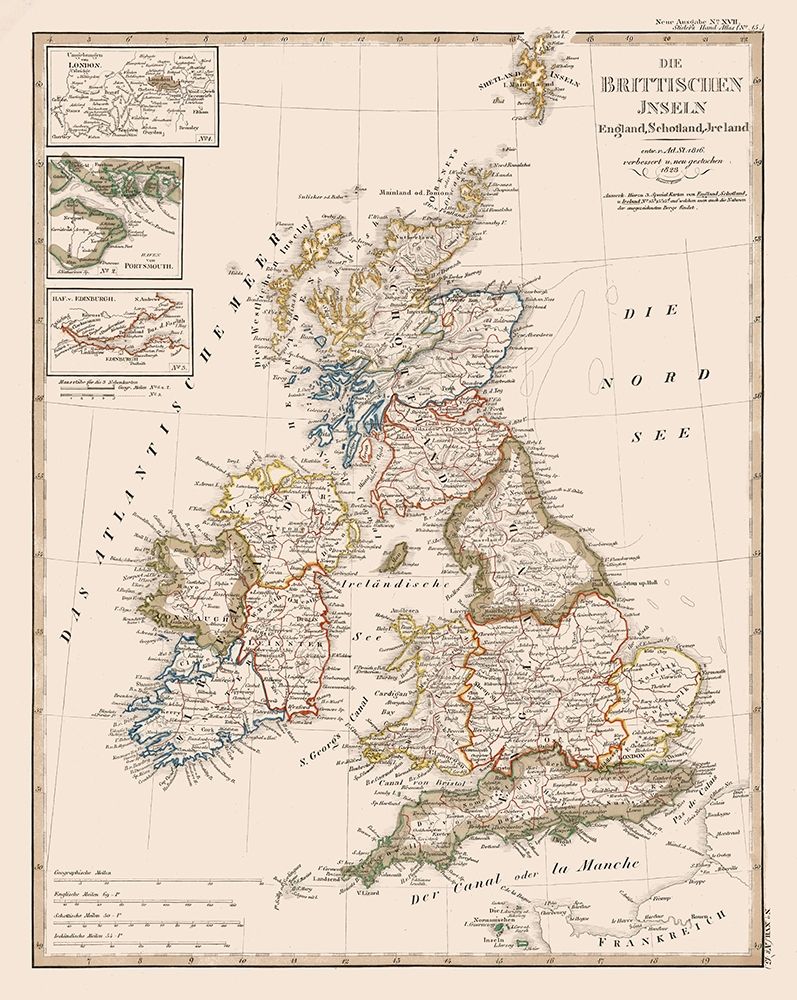 British Isles - Stieler 1823
