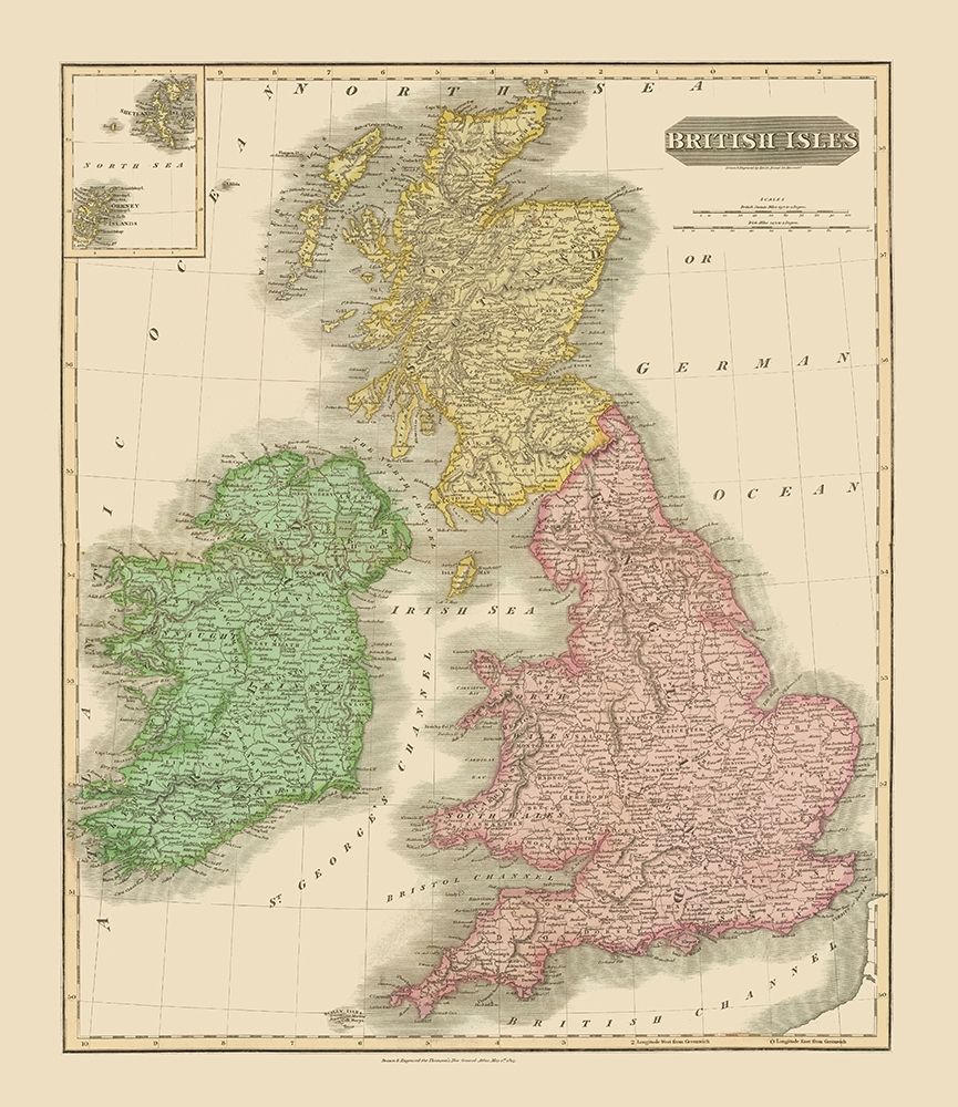 British Isles - Thomson 1815
