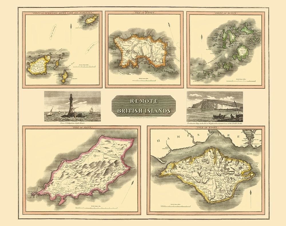 Remote British Isles France - Thomson 1817