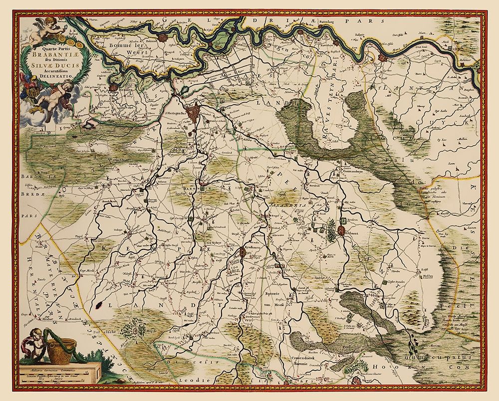 Brabant East Netherlands - De Wit 1688