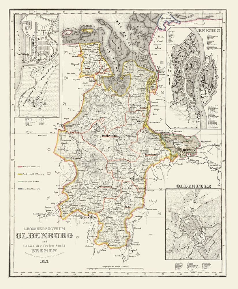 Bremen Oldenburg Germany - Gotthard 1851