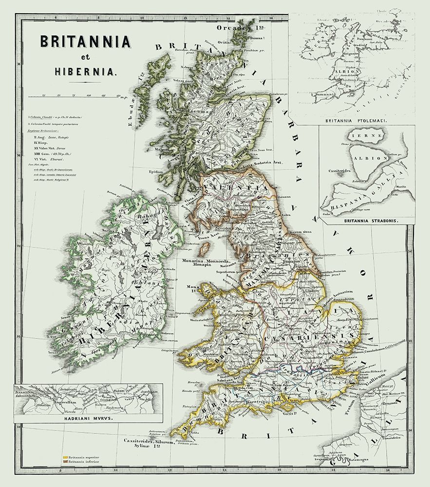 Britannia Hibernia United Kingdom - Spruner 1865
