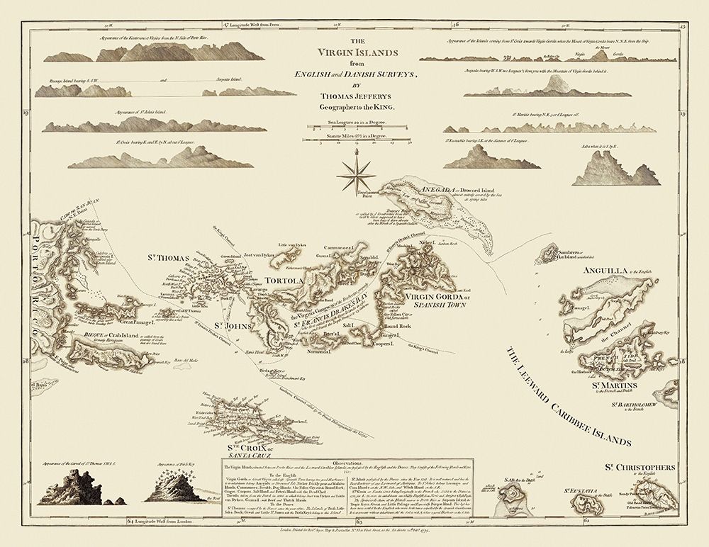 Virgin Islands United States - Jefferys 1775