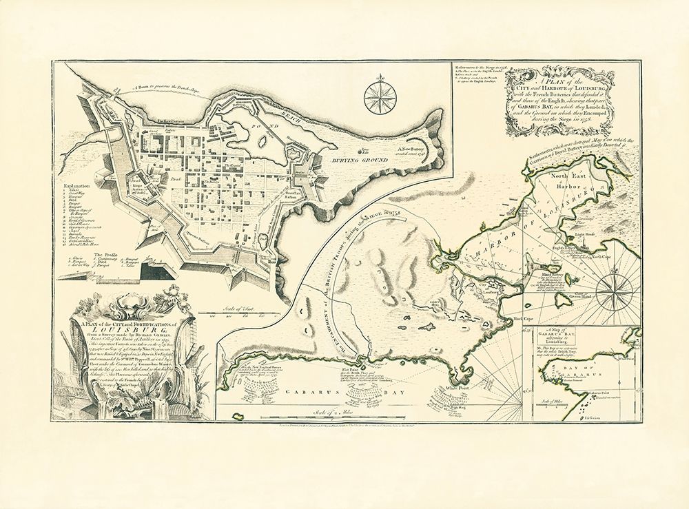 Louisburg City, Harbour, and Fortifications