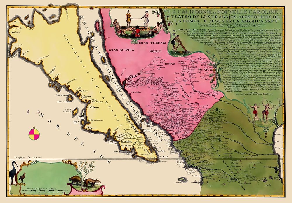 North America California Island - De Fer 1720