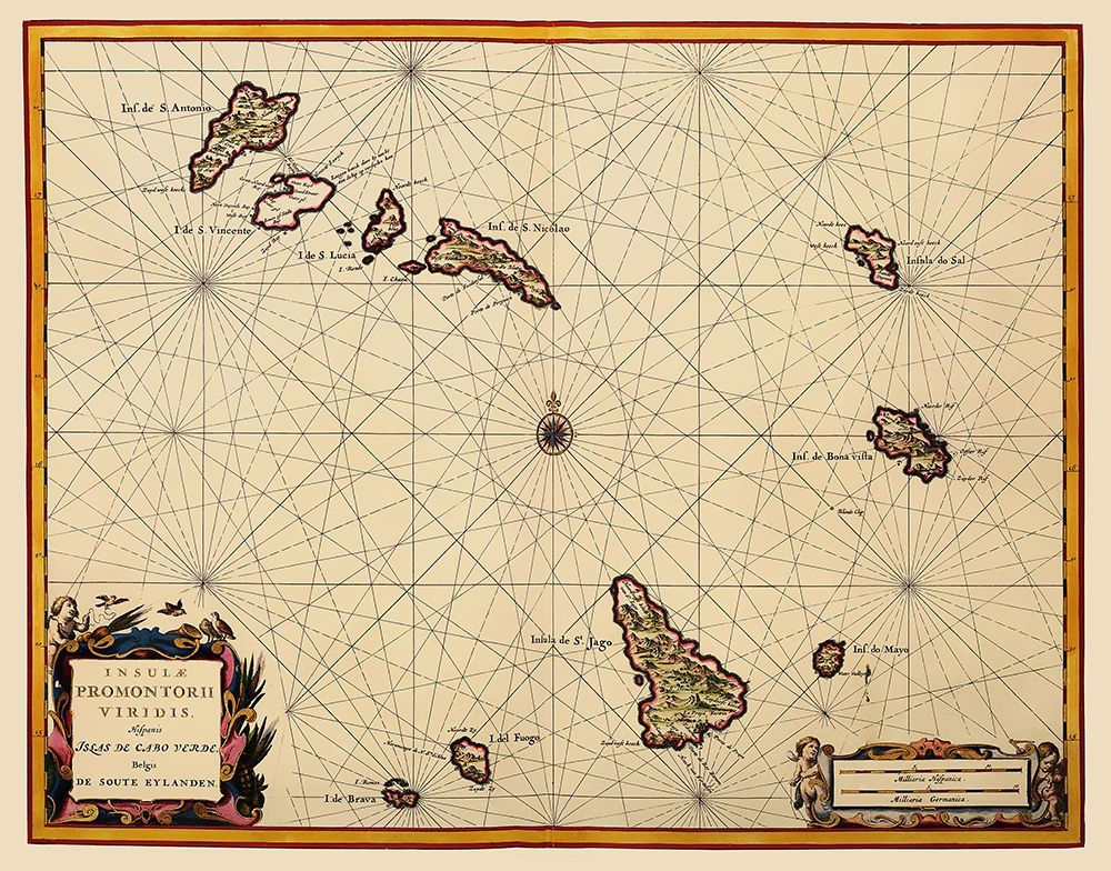 Africa Cape Verde Islands - Blaeu 1667