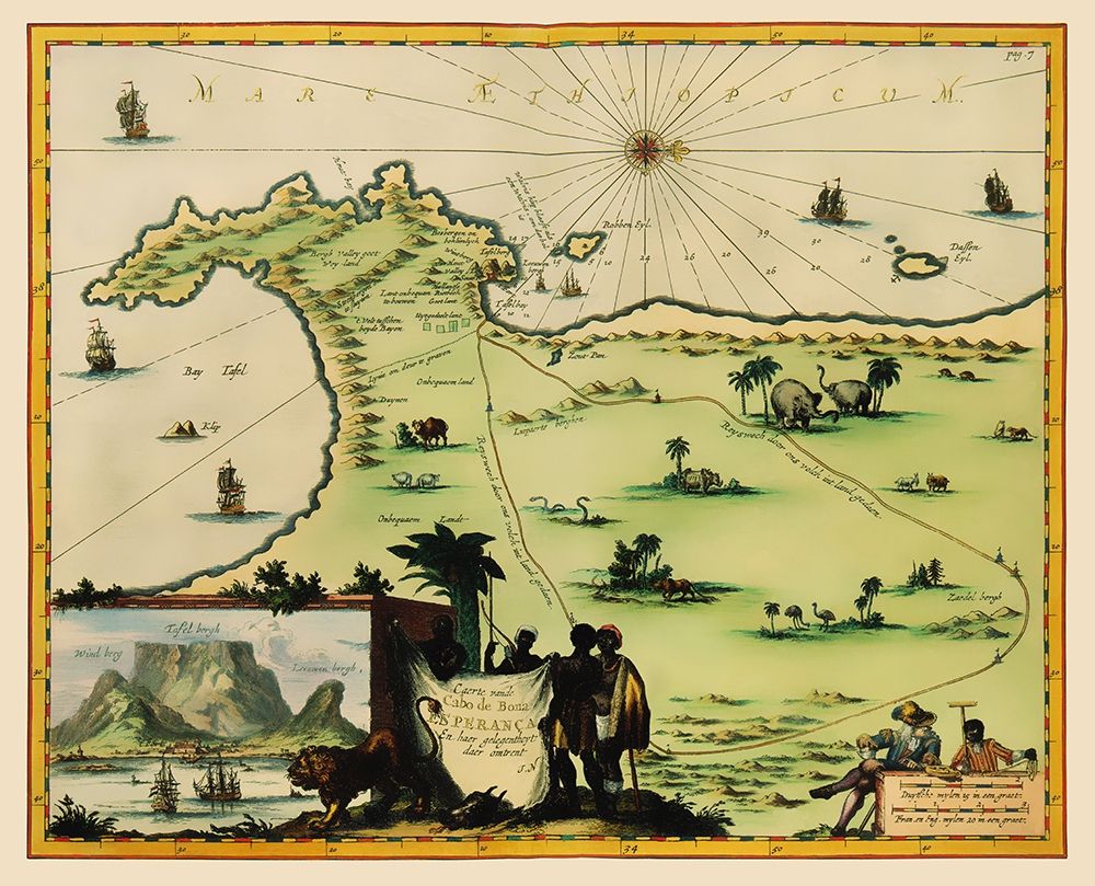 Cape of Good Hope South Africa - Nieuhoff 1682