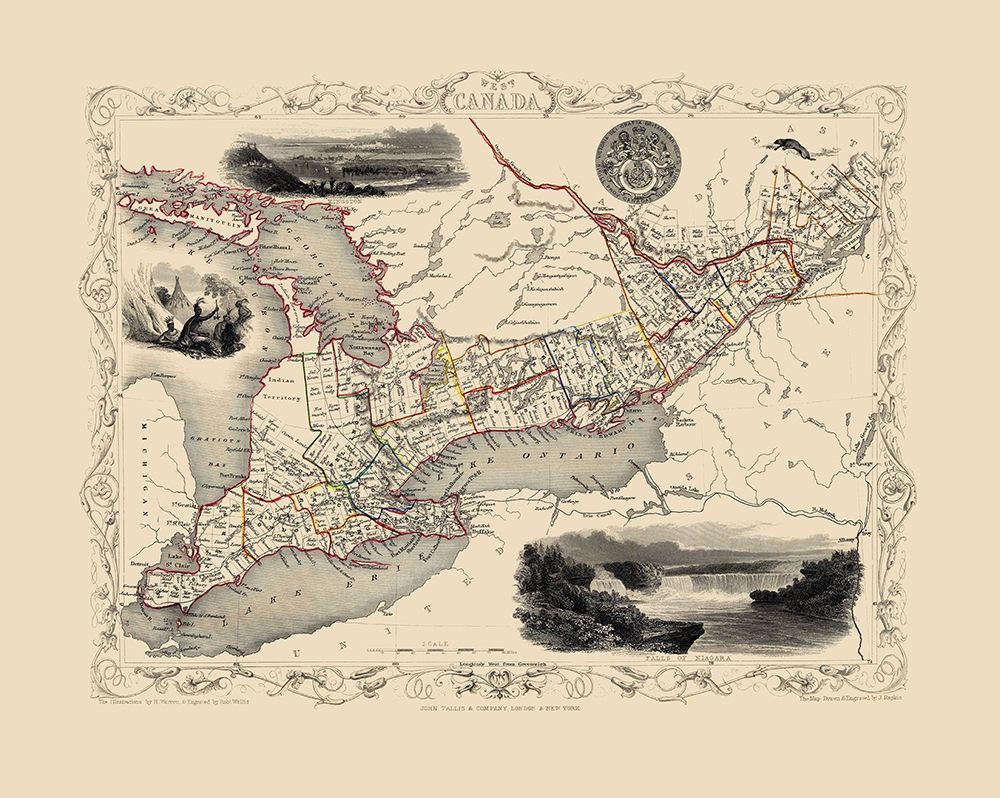 West Canada - Tallis 1851