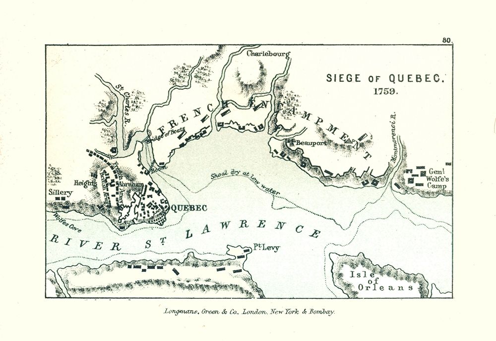 Siege of Quebec in 1759 Canada - Gardiner 1902
