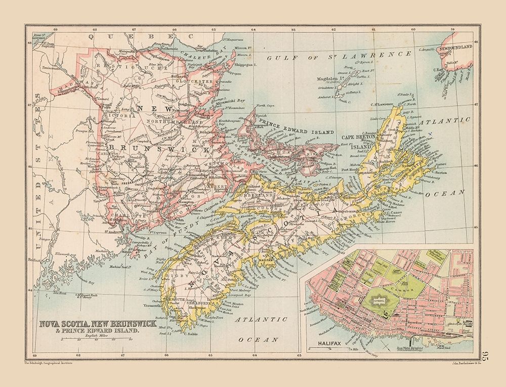 Nova Scotia New Brunswick Canada - Bartholomew