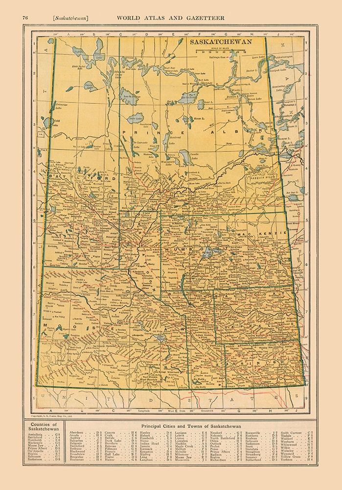 Saskatchewan Canada - Reynold 1921