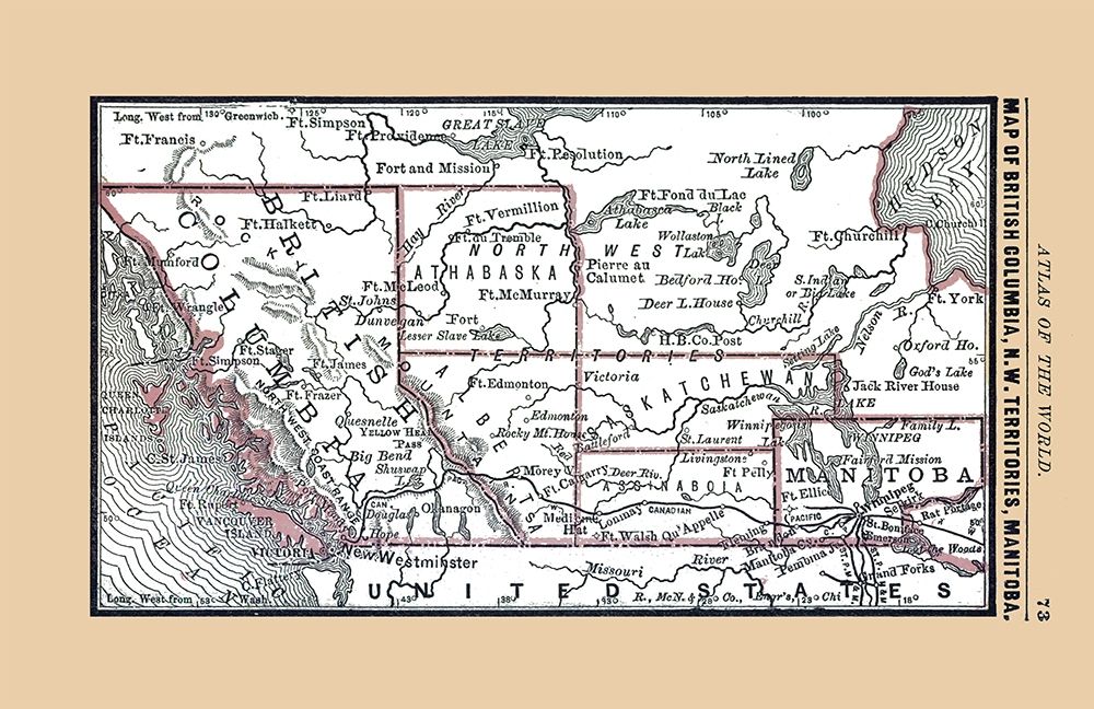 West Central Canada - Alden 1886
