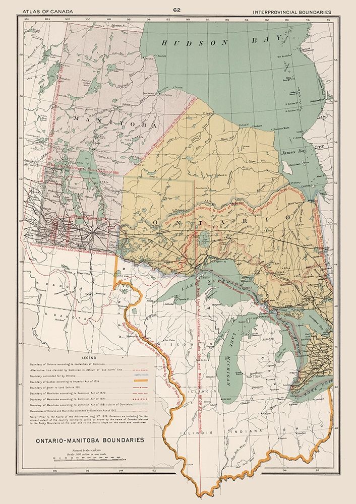Ontario Manitoba Boundaries Canada - Chalifour