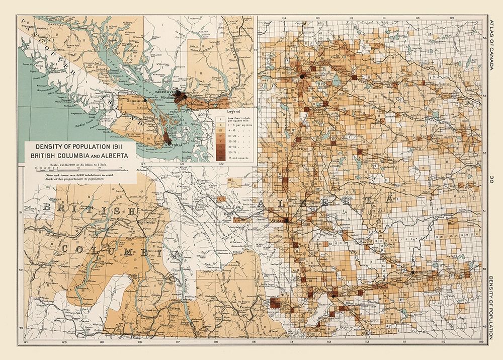 Alberta Canada 1911 British Columbia
