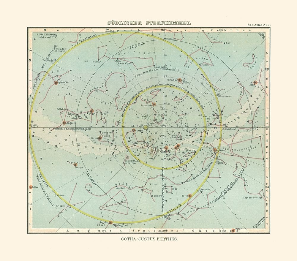 Celestial South Pole - Perthes 1914
