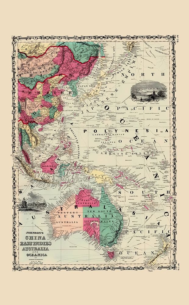 East Indies China Australia Oceanica - Johnson
