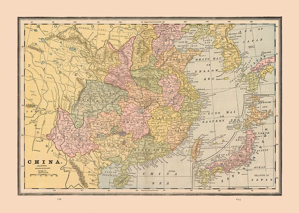 China - Cram 1888