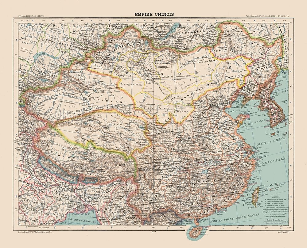 Asia Chinese Empire China - Schrader 1908
