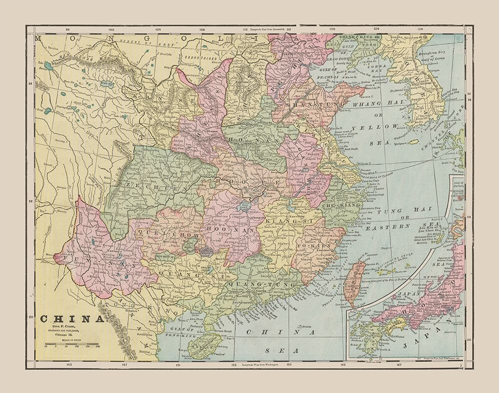 China - Cram 1892