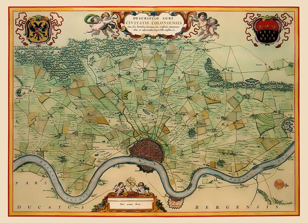 Cologne Area Germany - Visscher 1681