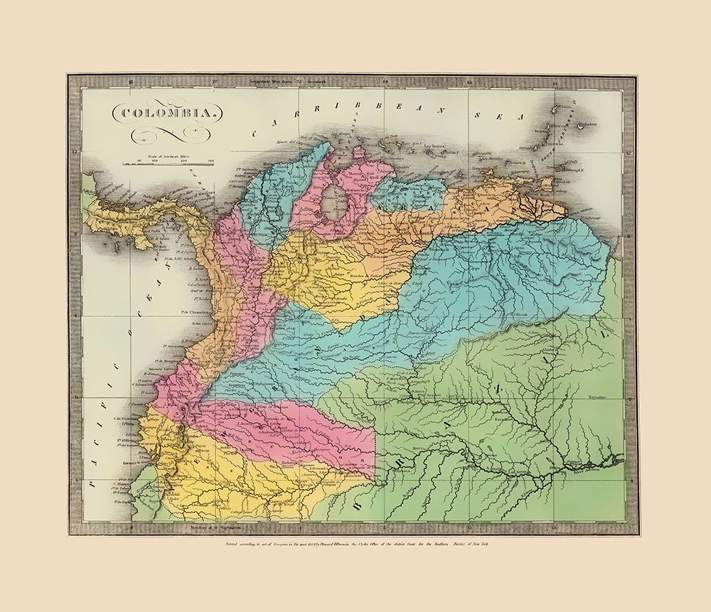 South America Colombia - Stone 1835