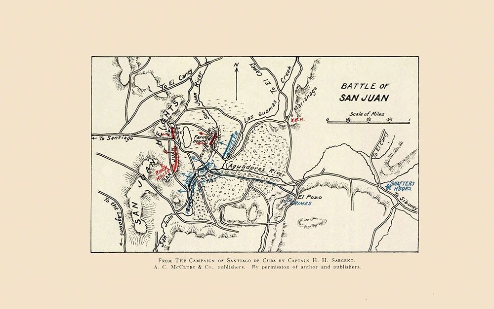 San Juan Battle Map 1 of 2 1907