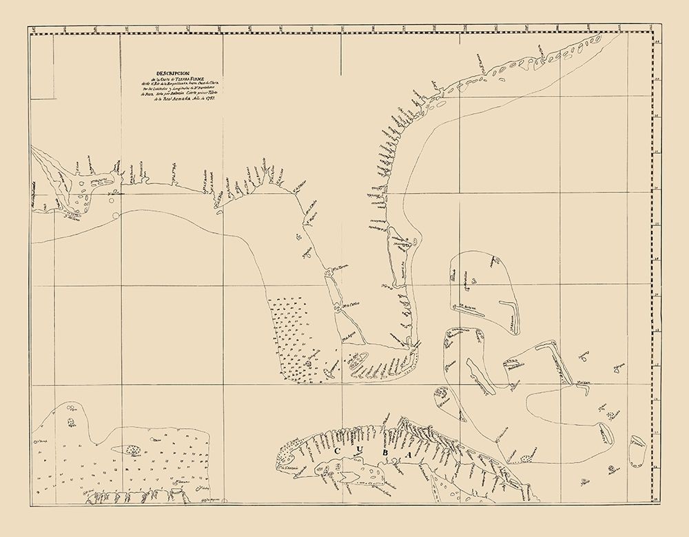 Florida, Cuba Strait - Balentin 1757