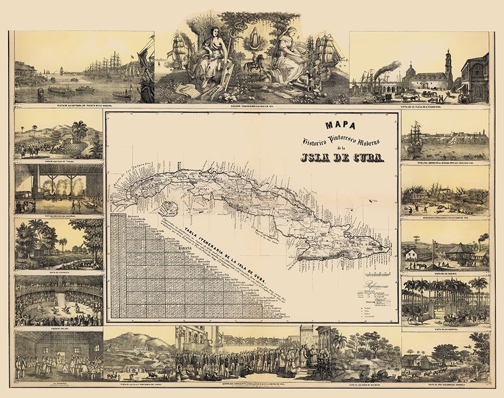 Caribbean Cuba - May 1853