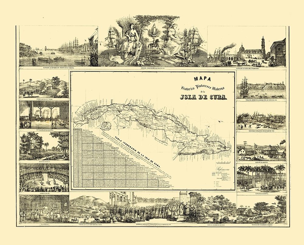 Central America Cuba - May 1853
