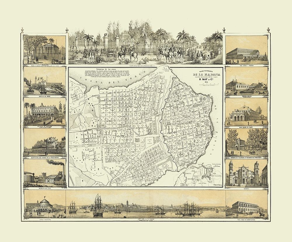 Central America Havana Cuba - May 1853