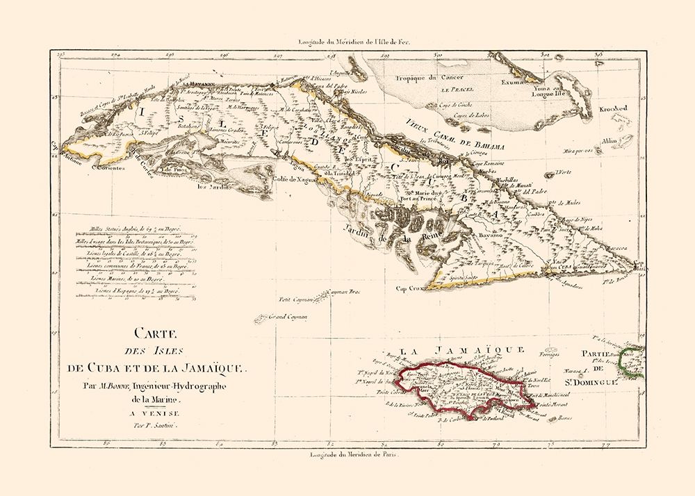Cuba Jamaica - Santini 1794