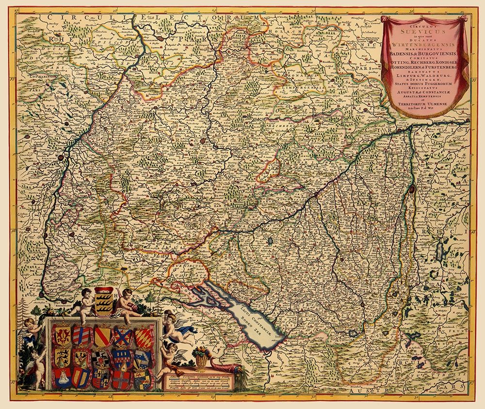 Grand Duchy of Baden Germany - De Wit 1688