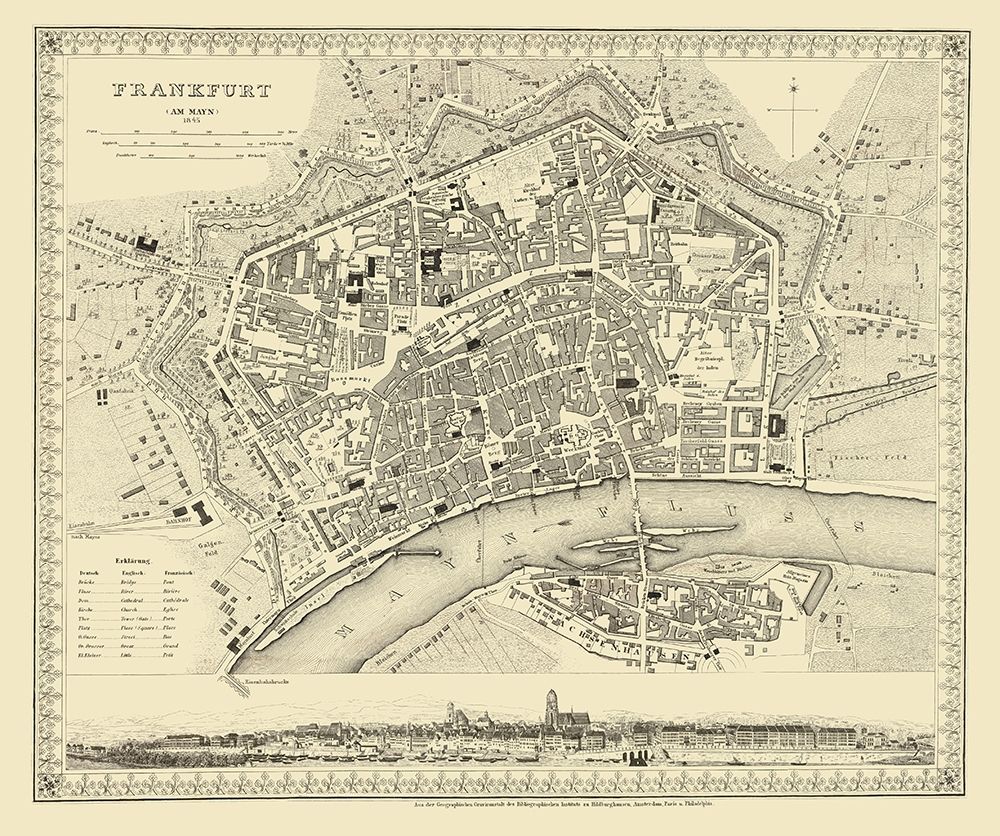 Frankfurt Germany - Meyer 1845