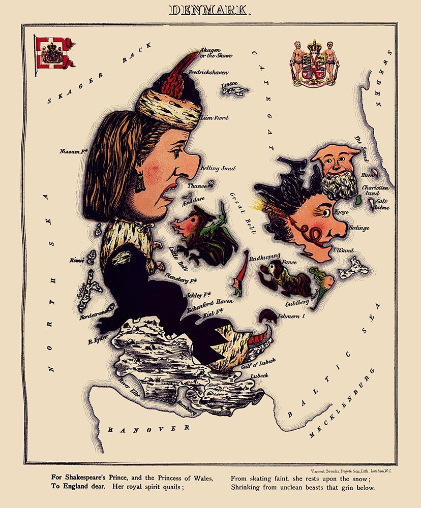 Scandinavia Denmark - Hodder 1869