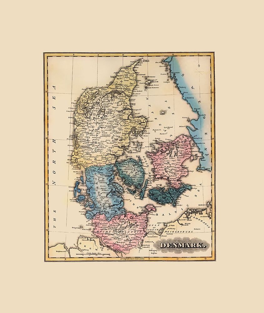 Scandinavia Denmark - Lucas 1823