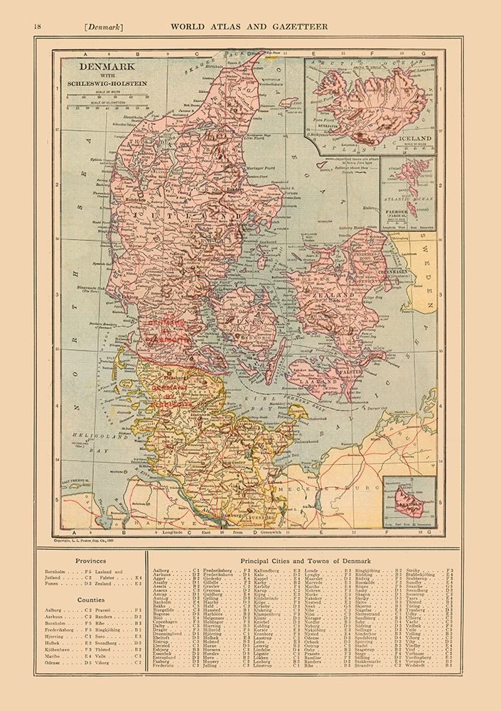Schleswig Holstein Germany Denmark - Reynold 1921