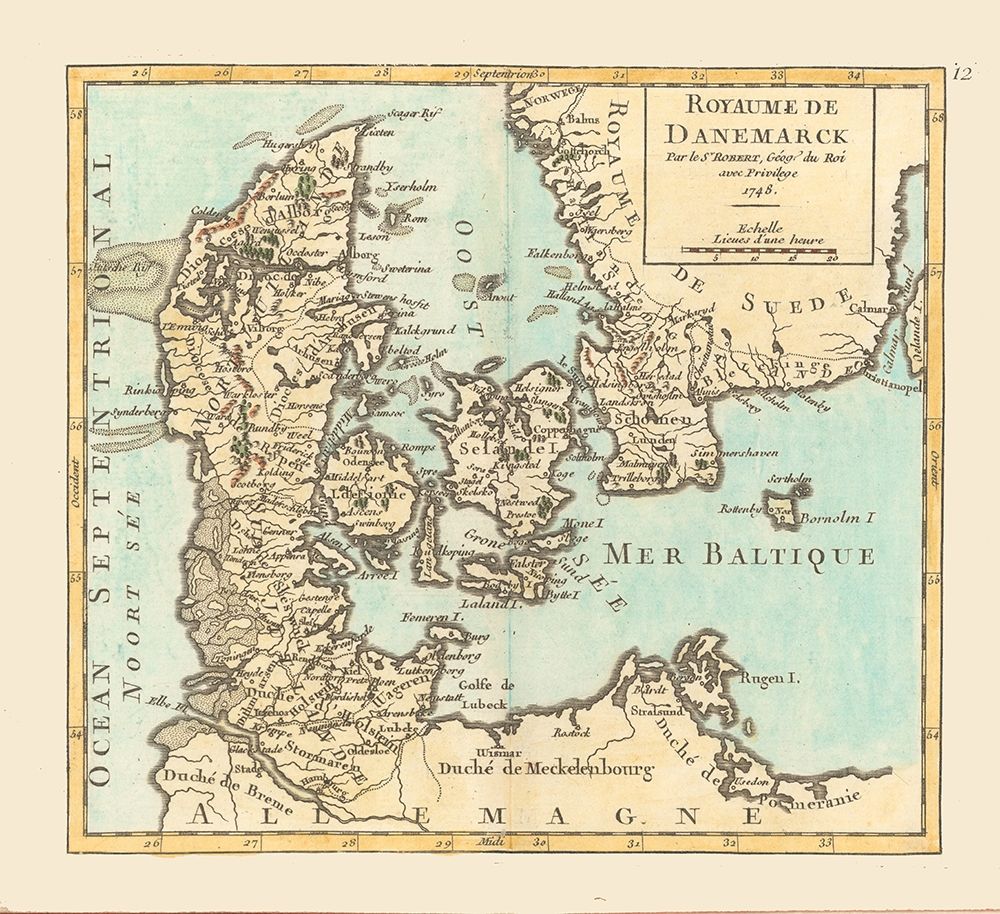 Denmark Kingdom - Robert 1748